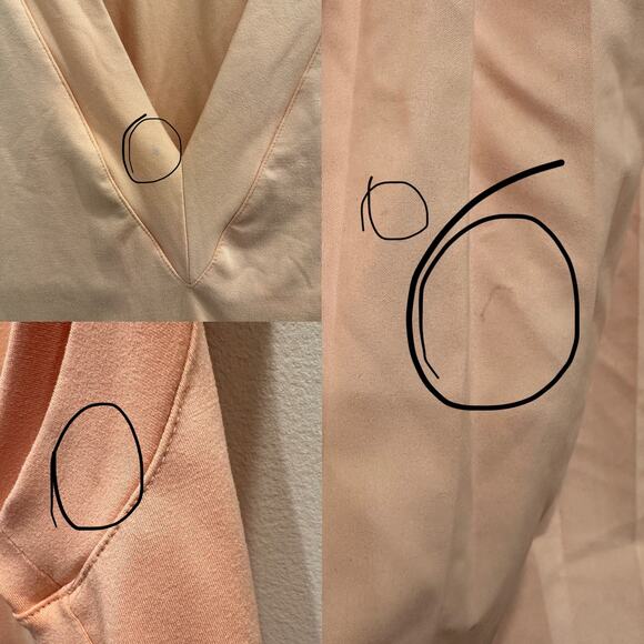 FP Movement You Got Served Peach Pink Pleated Mini Tennis Dress Retro Sport - Picture 8 of 10